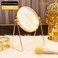 Rotation Cosmetic Vanity Mirror Gold 17*10*24.5 CM