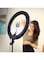 Generic - Dimmable LED Ring Light With Tripod Stand 12inch White/Black