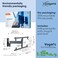 Vogel's TVM 3665 Swivelling OLED TV Wall Mount For 40-77 Inch Televisions Max. 35 Kg Swivels Up To 180&deg; Full Motion OLED TV Mount Max. VESA 600 x 400 Universal Compatibility