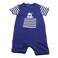 LA Collection Baby Boy Short Sleeve Shorts Romper_Navy_6-9+