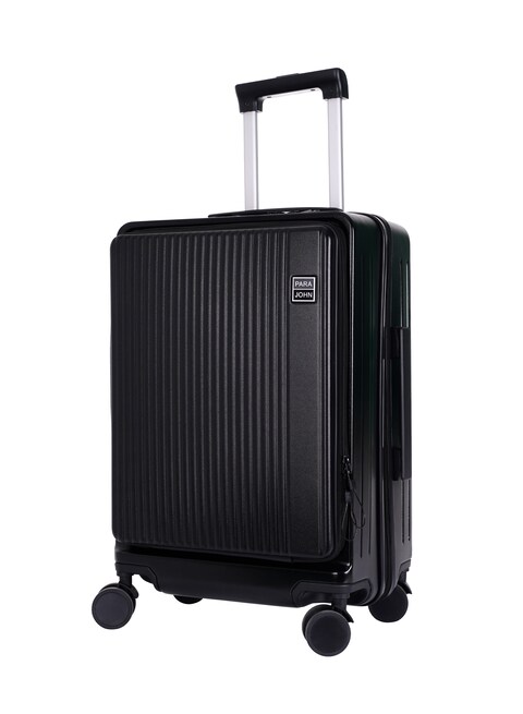 Front Open Cover 20 inch Large Capacity Trolley Suitcase, Password Case, Universal Wheel Suitcase(Black