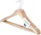 Royalford 4Pcs Rotating Wooden Hanger Set &ndash; Made From Quality Natural Wood, Clothes Coat Garment Suit Hangers - Twisted Hook, Convenient Size, Elegant &amp; Non-Slip Design For Organizing Your Wardrobe