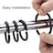 24 PCS Shower Curtain Rings Plastic Shower Curtain Hooks for Bathroom Shower Rod&nbsp;- Black
