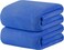 2-Pc Microfiber Bath Sheet Blue 80x160cm Soft Microfiber Beach Towel Super Absorbent, Fast Drying and Durable Microfiber Bath Towel