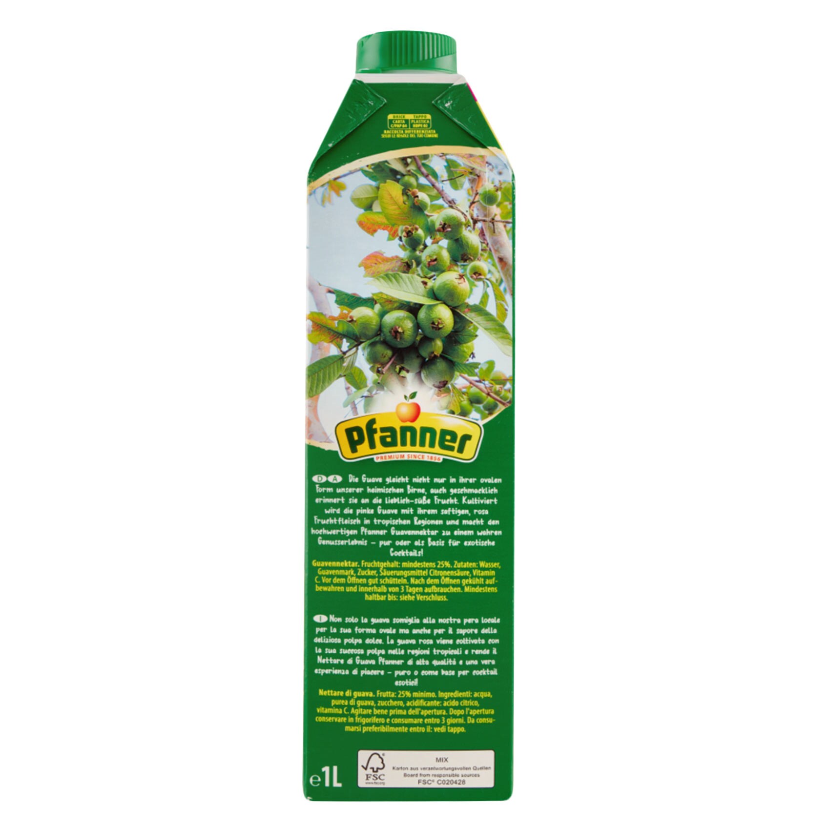 Pfanner Nectar Juice Guava 1 Liter product thumbnail 5