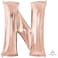 Anagram Letter N Foil Balloon- 32-Inch Size- Rose Gold