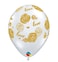 Round Clear Love Roses Balloon 11 inch 25ct