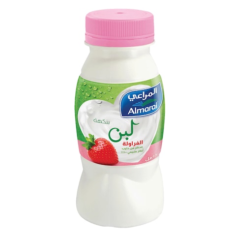 Buy Almarai Flavored Laban Strawberry 180ml in Saudi Arabia