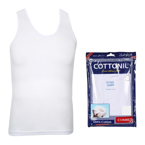 Cottonil White Undershirt T-shirt Combed XXL