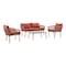 MyChoice Steel and Rope Coffee Table and Chair Set with Cushion 4 Person