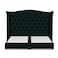 In House Al Dimashqi Linen Bed Frame - Queen - 200x140cm - Dark Green