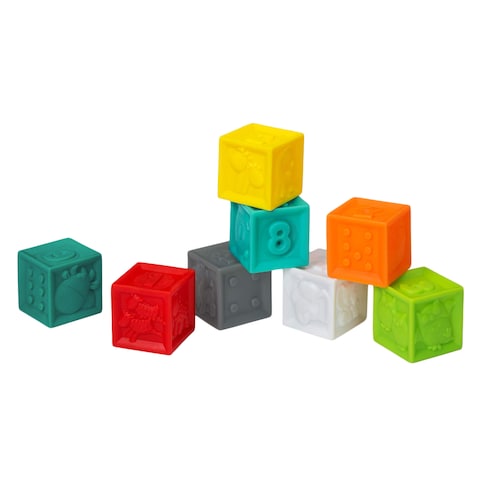 Infantino IN206711 Squeeze And Stack Block Set 6+ Months 8 Pieces