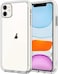 X-Fitted Case for iPhone 11 6.1-Inch, Non-Yellowing Shockproof Phone Bumper Cover, Anti-Scratch Clear Back (Clear)