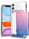 VRS Design iPhone 11 Damda Glide Shield Semi Automatic Card Wallet cover/case (Pink Blue)