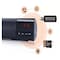 Kisonli LED-800B Wireless BT Speaker with Alarm Clock - Black