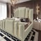 إن هاوس باريس هيكل سرير منجد بالمخمل - نفر ونص - 200×140 سم - سكري