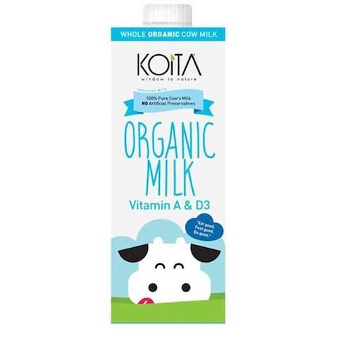 Koita Organic Milk Whole 1 Liter