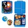 Eazy Kids Jumbo Bento Lunch Box w/t Insulated Jar - Space Expedition Blue