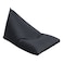 In House Ilkay Velvet Bean Bag Chair - Large - Dark Grey