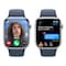 Apple Watch Series 9 LTE 45mm Silver Stainless Steel Storm Blue Sport Band Medium/Large