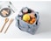 AiLiFE Cooler Lunch Box Bag foldable thermal waterproof lunch bag with zipper and handles Insulated Canvas 20x21x12cm for women Girls Ladies Kids Children For School work Office &amp; Ourdoor,Sport