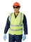 Vaultex - Reflective Safety Vest Green/Grey Small