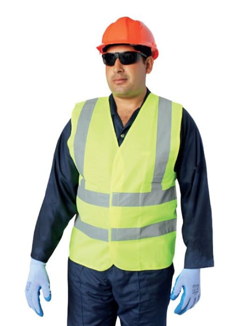 Vaultex - Reflective Safety Vest Green/Grey Small