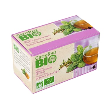 Carrefour Bio Thyme  Mint Tea 30g