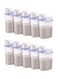 10-Piece Airtight Rice, Bean, Cereal Storage Container Bin With Measuring Cup Set Clear 2500ml