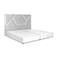 In House Janwa Velvet Bed Frame - King - 200x180 cm - White