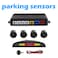 طقم اكسسوارات ومستشعر لوقوف السيارات مكون من 4 قطع