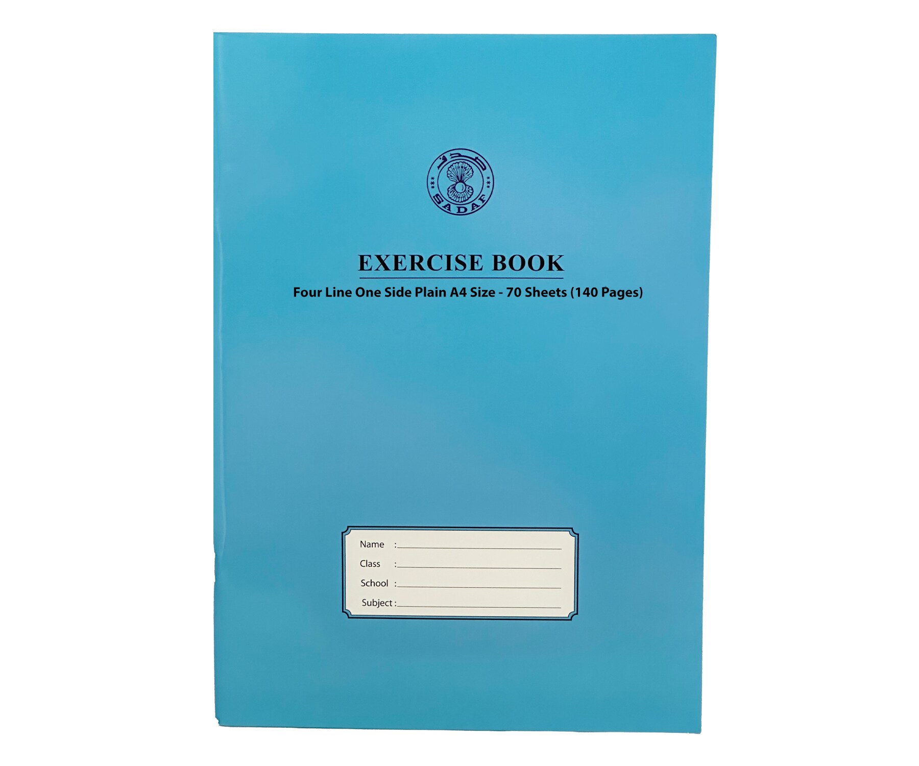 Buy EXERCISE BOOK FOUR LINE ONE SIDE PLAIN A4 SIZE- BLUE Online ...