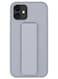 Zolo Finger Grip Holder and standing cover with Car Magnetic Multi-function Shockproof Protective Case Cover For iphone 11 Grey