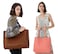 Scarleton Stylish Reversible Tote Bag H18420452 - Brown/Coral Pink