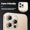 9H Tempered Glass Camera Cover Screen Protector Metal Individual Ring Protector For iPhone 14 Pro Max Gold