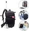 Coopic Bp-50 Professional DSLR Camera Trolley Back Bag Pack For Camera Tripod Flash Light Lens Laptop For Air Travelling (Black)