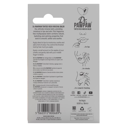 Dr. Pawpaw Multipurpose Soothing Balm Tinted Rich Mocha 10ml