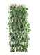 Artificial Plant Leaves Wooden Fence Green