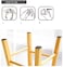 Generic 6 Pcs Adhesive Rubber Furniture Feet Floor Protector Pads Anti-Skid Scratch D I Y Resistant Mats Table Legs Stools Chairs Protection