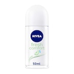 Buy NIVEA Deodorant Roll-on for Women Fresh Comfort 50ml in Saudi Arabia