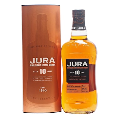 Jura Isle Of Jura 10 Years 40% Alcohol Malt Scotch Whisky 700ML