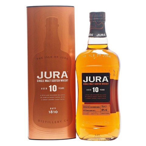 Jura Isle Of Jura 10 Years 40% Alcohol Malt Scotch Whisky 70CL