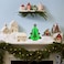 Wooden Neon Festive Tree Light 21x17cm