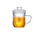 NEOFLAM BOROSILICATE GLASS TEA MUG WITH INFUSER &amp; STRAINER 350ML