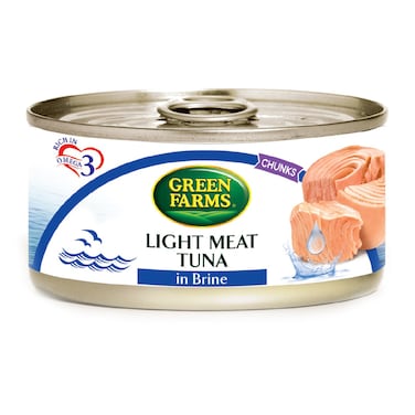 Green Farms Chunks Light Meat Tuna In Brine 160g