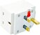 ABBASALI 3 Way Socket Multi Plug Fused Adapter Uk Mains 13 Amp 240V Ac 3 Socket Pack Of 3Pcs