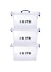 HIWARE Plastic Storage Box With Lid 10 LTR Semi Clear 3 Pcs Set   For Clothes, Toys, Books, Snacks, Shoes and Grocery Storage Box. (10 LTR)&hellip;