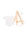 Generic Pack Of 6 Mini Canvas With Wooden Easel Stand Set