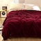 Fabienne Silky Plain Microfiber Bed Blanket Double Size Maroon