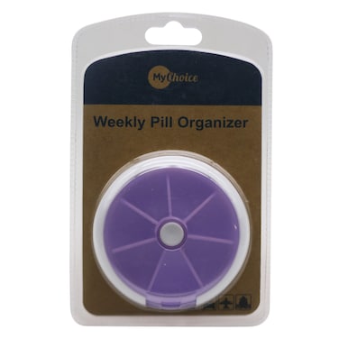 MyChoice Weekly Pill Organizer 98mm Purple/White
